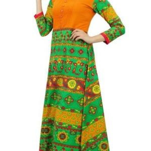Long Bright Colorful Hippy Dress XL NEW NWOT